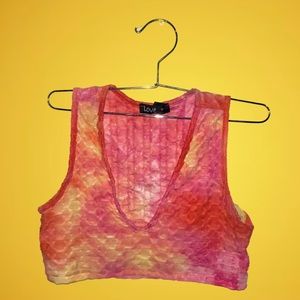 Tye-dye Sleeveless Mini Top